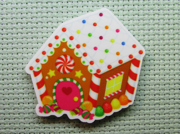 First view of the Gingerbread House Needle Minder