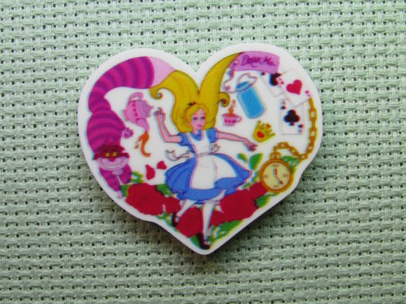 First view of the Alice in Wonderland Heart Needle Minder