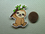 Second view of the Sloth with a Branch Needle Minder