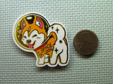 Second view of the Space Dog Needle Minder