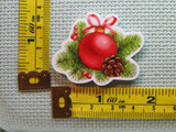 Third view of the Red Christmas Ornament with Pine Twigs Needle Minder