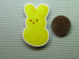Second view of the Yellow Peep Bunny Needle Minder