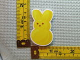 Third view of the Yellow Peep Bunny Needle Minder