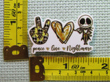 Third view of the Peace Love Nightmare Needle Minder