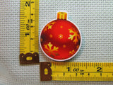 Third view of the Beautiful Red and Gold Christmas Ornament Needle Minder