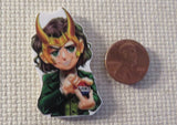 Second view of Vote for Loki Needle Minder.