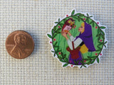 Second view of Briar Rose with an Owl Needle Minder.