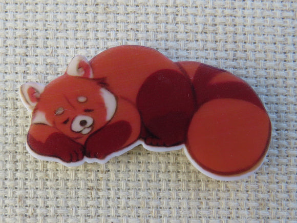 First view of Sleeping Red Panda Needle Minder.