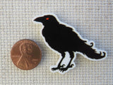 Second view of Crow/Raven Needle Minder