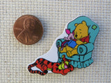 Second view of Story Time with Pooh Needle Minder.