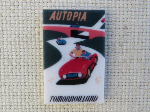 First view of Vintage Autopia Poster Needle Minder.