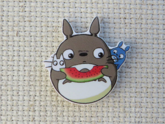 First view of Totoro Eating Watermelon Needle Minder.