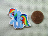 Second view of the Rainbow Colored Pony Needle Minder