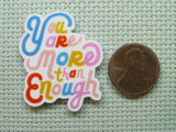 Second view of the You Are More Than Enough Needle Minder