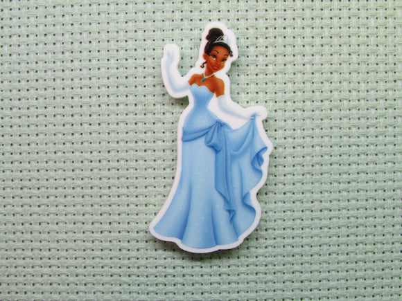 First view of the Bayou Princess in a Beautiful Blue Dress Needle Minder