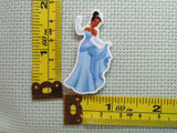Third view of the Bayou Princess in a Beautiful Blue Dress Needle Minder