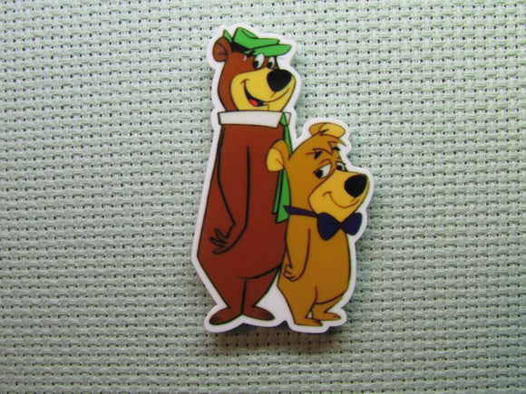First view of the Cartoon Picnic Basket Stealing Bears Needle Minder