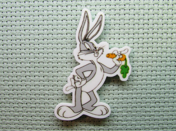 First view of the Cartoon Rabbit Eating A Carrot Needle Minder