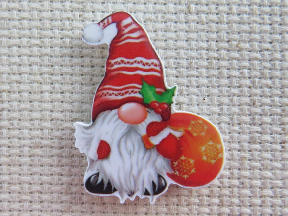 First view of Christmas Gnome Carrying a Bag of Gifts Needle Minder.