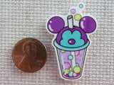 Second view of Mouse Ears Boba Drink Needle Minder.
