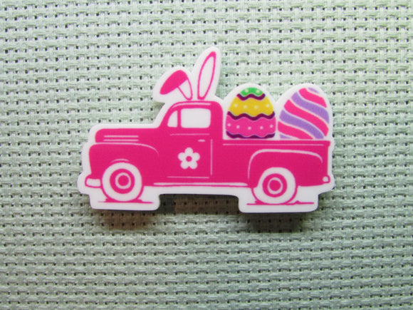 First view of the Pink Easter Truck Needle Minder