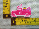 Third view of the Pink Easter Truck Needle Minder