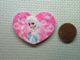 Second view of the Elsa in a Pink Heart Needle Minder