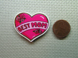 Second view of the Best Mom Heart Needle Minder