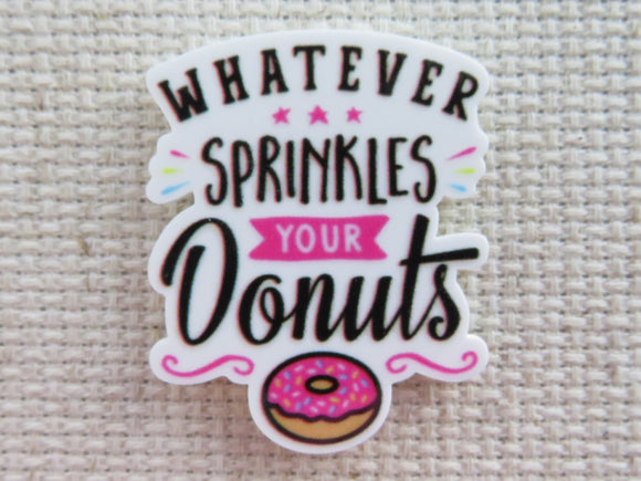 First view of Whatever Sprinkles Your Donuts Needle Minder.