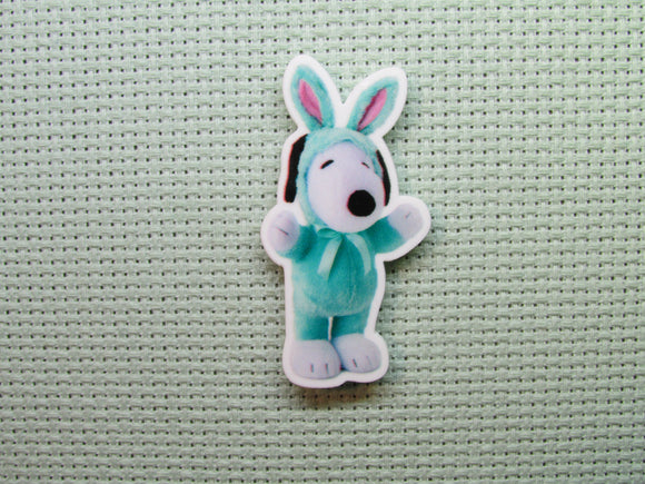 First view of the Snoopy Dressed as a Bunny Needle Minder