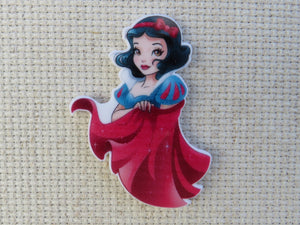 First view of Snow White in a Red Cape Needle Minder.
