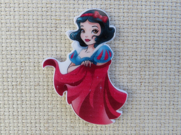 First view of Snow White in a Red Cape Needle Minder.