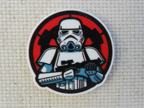First view of Storm Trooper Seeing Red Needle Minder.