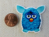 Second view of Blue Furby Needle Minder.