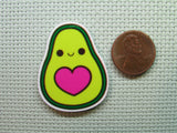 Second view of the For the Love of Avocados Needle Minder