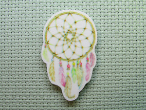 First view of the Beautiful Pink Dreamcatcher Needle Minder