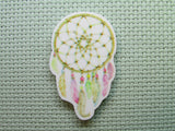 First view of the Beautiful Pink Dreamcatcher Needle Minder