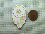 Second view of the Beautiful Pink Dreamcatcher Needle Minder