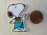 Second view of Egyptian Snoopy Needle Minder.