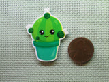 Second view of the Cute Potted Cactus Needle Minder