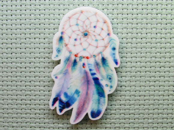First view of the Blue Dreamcatcher Needle Minder