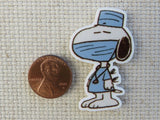 Second view of Surgeon Snoopy Needle Minder.