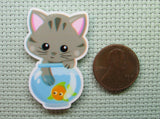 Second view of the Kitty Wants to Play with the Fishy Needle Minder