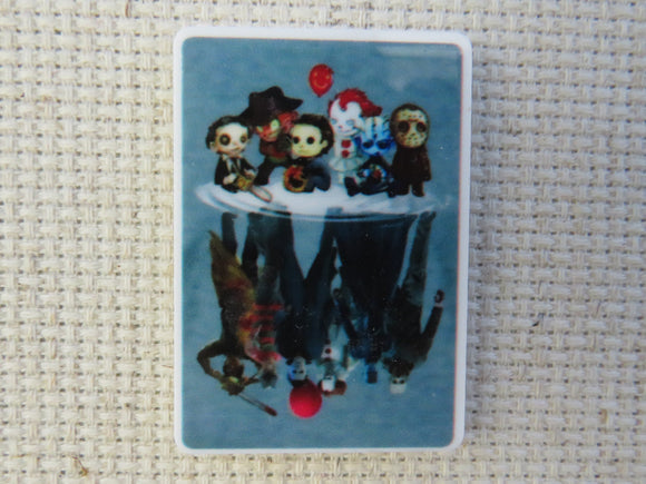First view of Horror Movie Characters Young and Old Needle Minder.