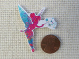 Second view of Watercolor Tinkerbell Needle Minder.