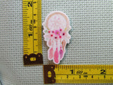 Third view of the Pink Flower Dreamcatcher Needle Minder