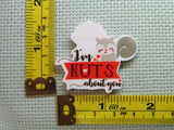 Third view of the I'm Nuts About You Squirrel Needle Minder