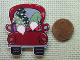Second view of the A Couple of Gnomes in the Back of a Red Truck with a Tree Needle Minder