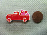 Second view of the Red Truck Full of Love Needle Minder