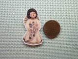 Second view of the Flower Angel Needle Minder